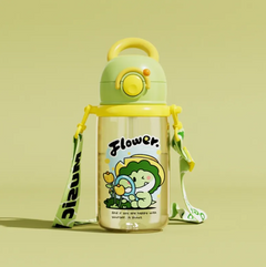 Children's Whale Cartoon Diving Fountain Water Bottle - Tritan Leakproof Sippy Cup (Various Sizes & Colors)