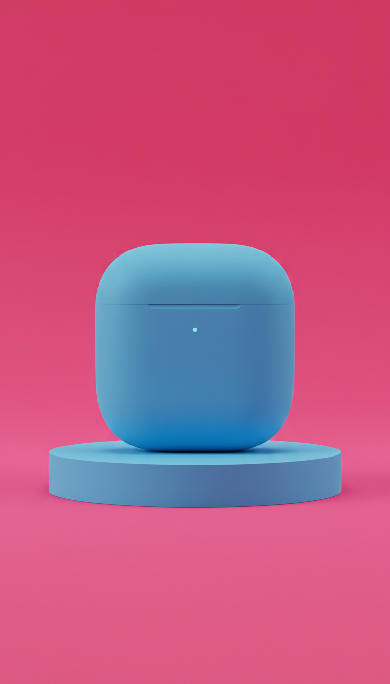 Pop Blue Wireless Earbuds Case